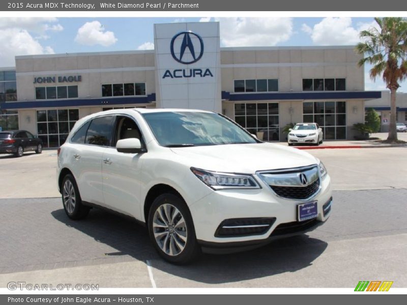 White Diamond Pearl / Parchment 2015 Acura MDX Technology