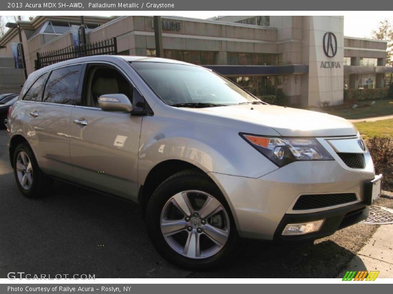 Palladium Metallic / Graystone 2013 Acura MDX SH-AWD