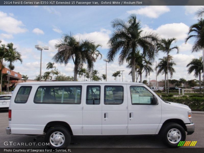 Oxford White / Medium Flint 2014 Ford E-Series Van E350 XLT Extended 15 Passenger Van