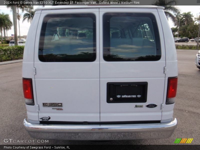Oxford White / Medium Flint 2014 Ford E-Series Van E350 XLT Extended 15 Passenger Van