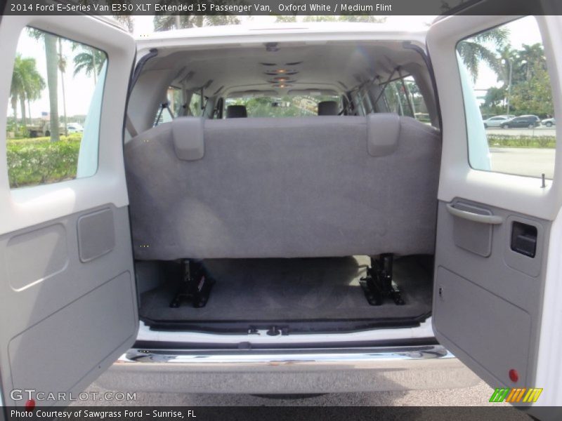 Oxford White / Medium Flint 2014 Ford E-Series Van E350 XLT Extended 15 Passenger Van