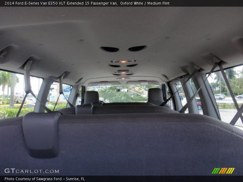 Oxford White / Medium Flint 2014 Ford E-Series Van E350 XLT Extended 15 Passenger Van