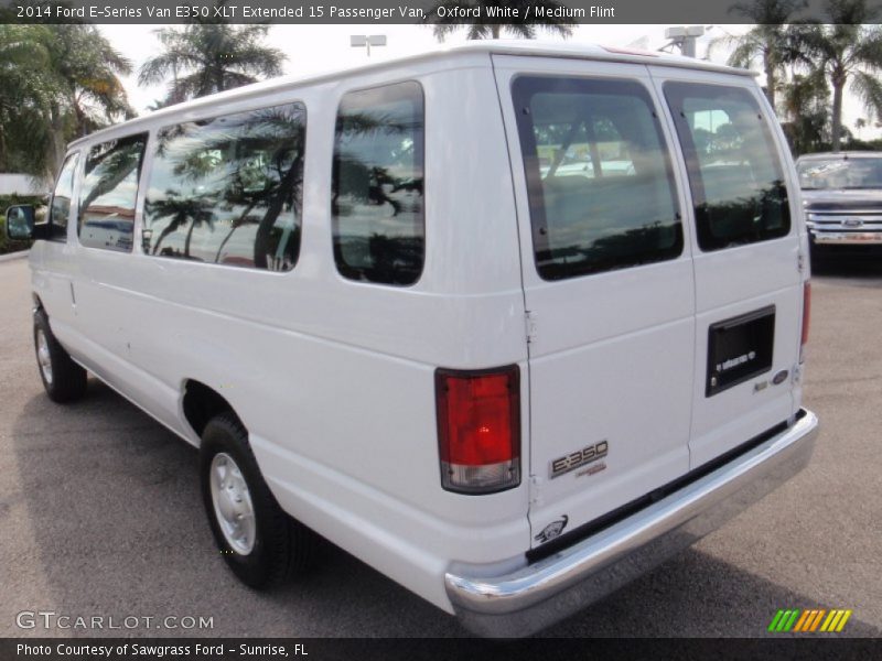 Oxford White / Medium Flint 2014 Ford E-Series Van E350 XLT Extended 15 Passenger Van