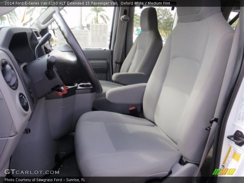 Oxford White / Medium Flint 2014 Ford E-Series Van E350 XLT Extended 15 Passenger Van