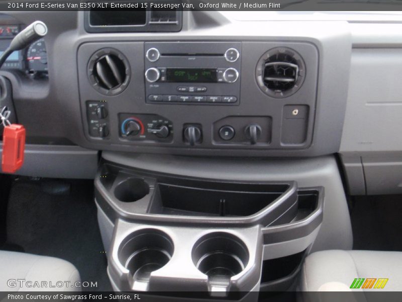 Oxford White / Medium Flint 2014 Ford E-Series Van E350 XLT Extended 15 Passenger Van