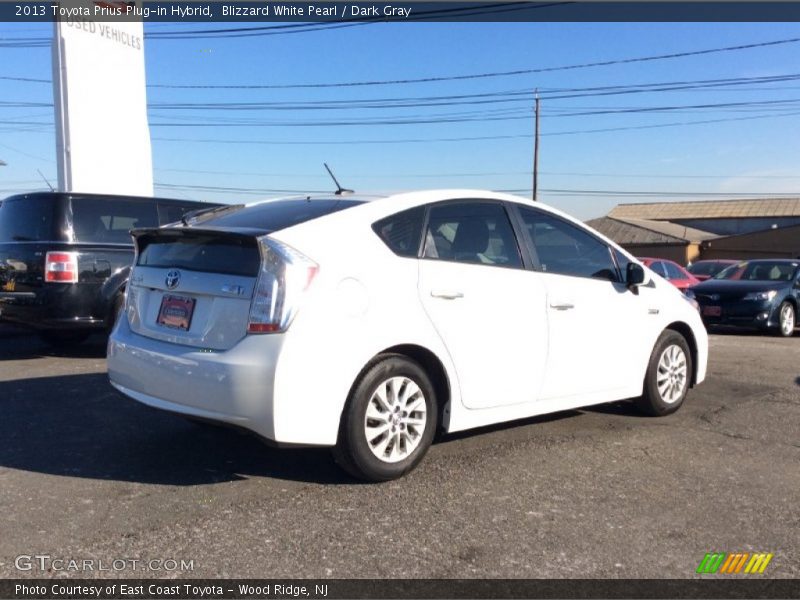 Blizzard White Pearl / Dark Gray 2013 Toyota Prius Plug-in Hybrid