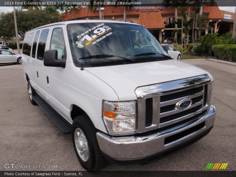 Oxford White / Medium Flint 2014 Ford E-Series Van E350 XLT Passenger Van