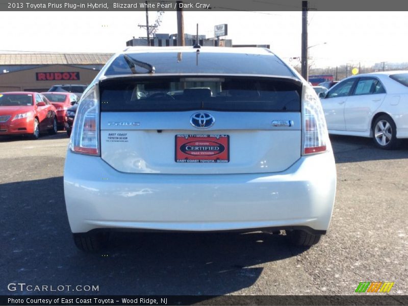 Blizzard White Pearl / Dark Gray 2013 Toyota Prius Plug-in Hybrid