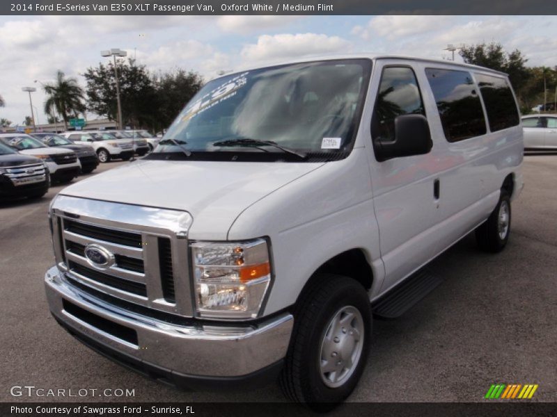 Oxford White / Medium Flint 2014 Ford E-Series Van E350 XLT Passenger Van