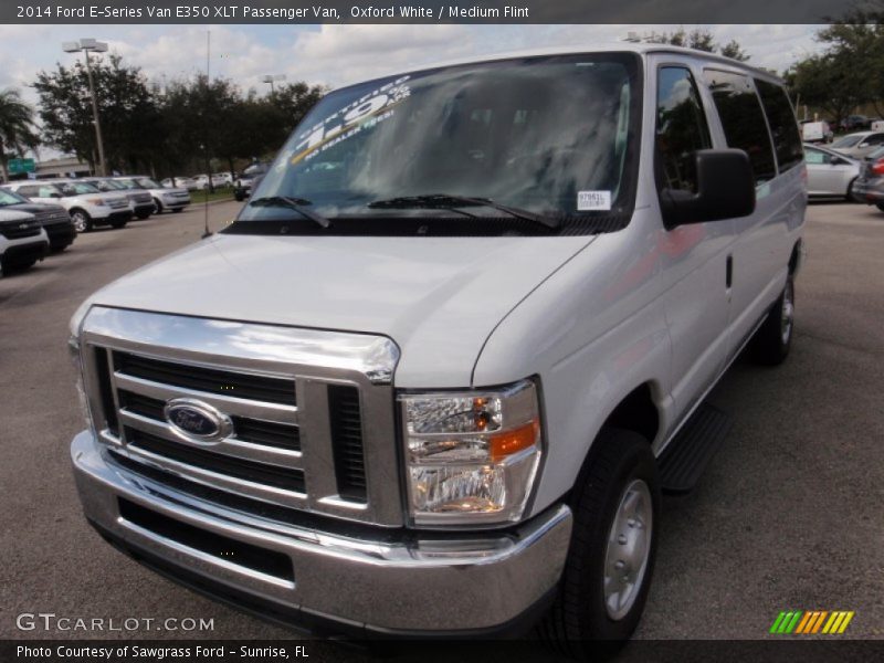Oxford White / Medium Flint 2014 Ford E-Series Van E350 XLT Passenger Van