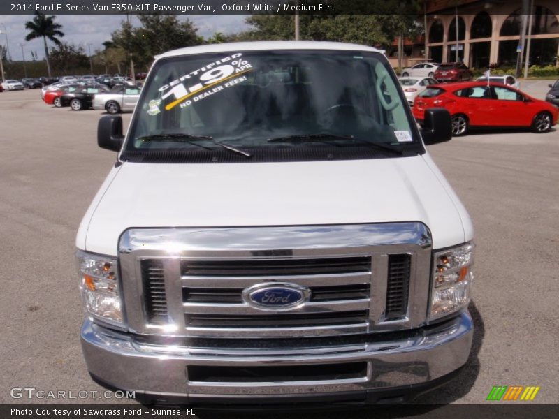 Oxford White / Medium Flint 2014 Ford E-Series Van E350 XLT Passenger Van