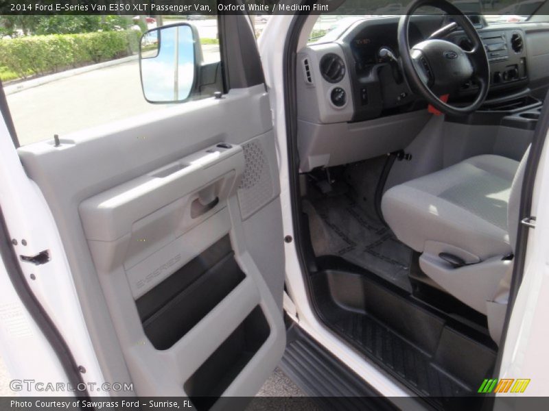 Oxford White / Medium Flint 2014 Ford E-Series Van E350 XLT Passenger Van