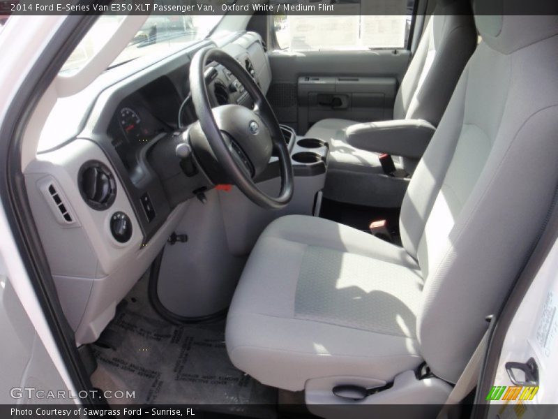 Oxford White / Medium Flint 2014 Ford E-Series Van E350 XLT Passenger Van