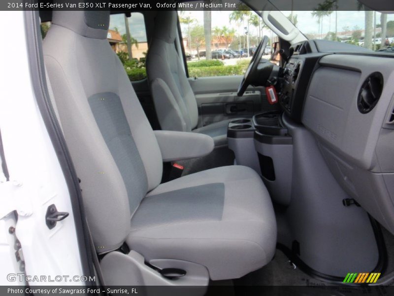Oxford White / Medium Flint 2014 Ford E-Series Van E350 XLT Passenger Van