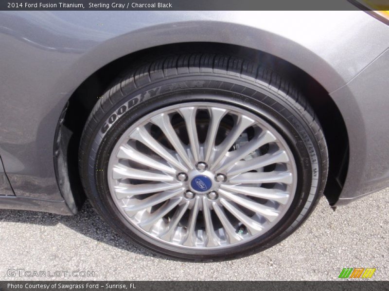 Sterling Gray / Charcoal Black 2014 Ford Fusion Titanium