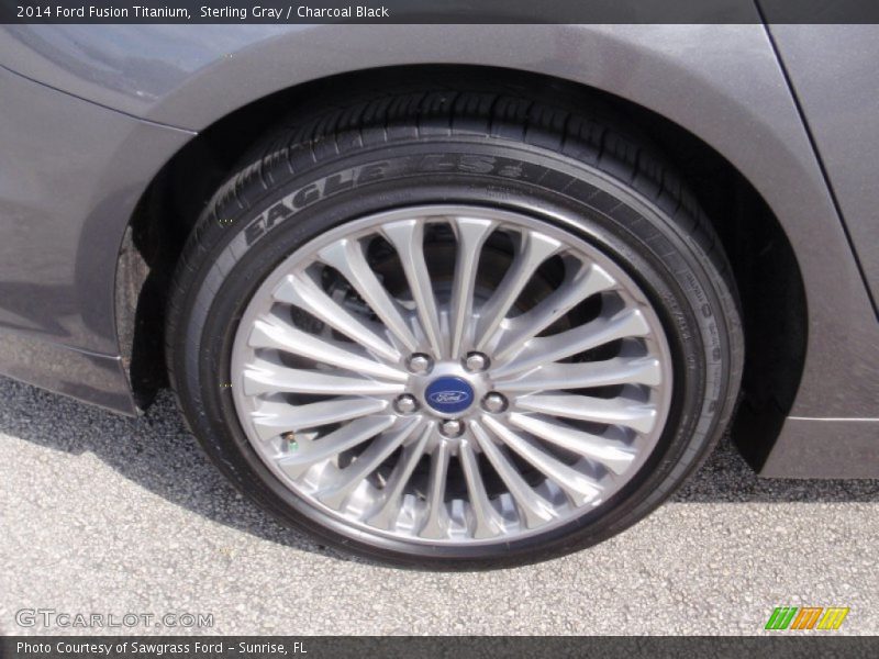 Sterling Gray / Charcoal Black 2014 Ford Fusion Titanium