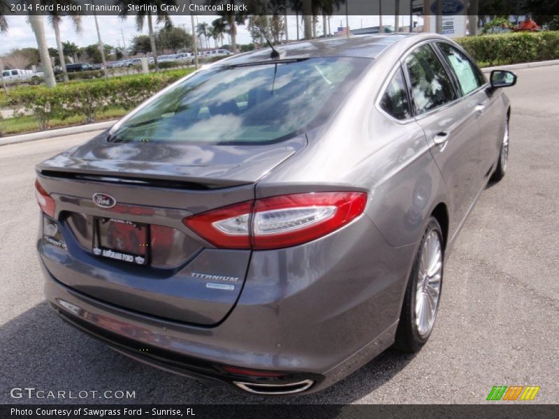 Sterling Gray / Charcoal Black 2014 Ford Fusion Titanium
