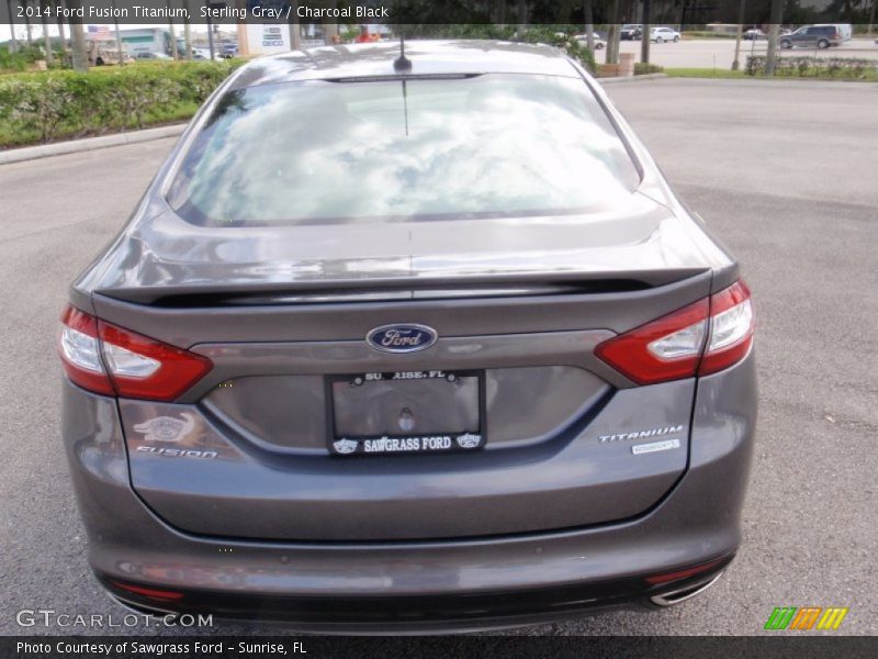 Sterling Gray / Charcoal Black 2014 Ford Fusion Titanium