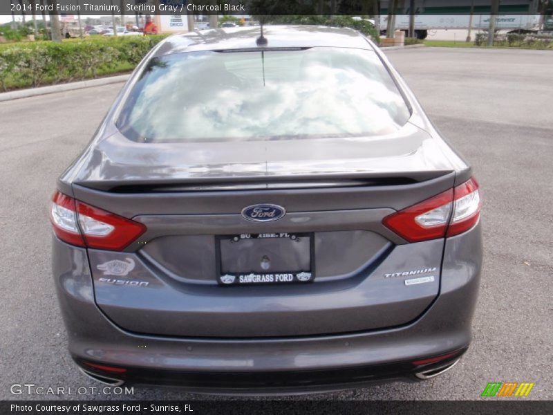 Sterling Gray / Charcoal Black 2014 Ford Fusion Titanium