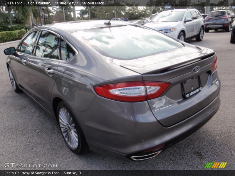 Sterling Gray / Charcoal Black 2014 Ford Fusion Titanium