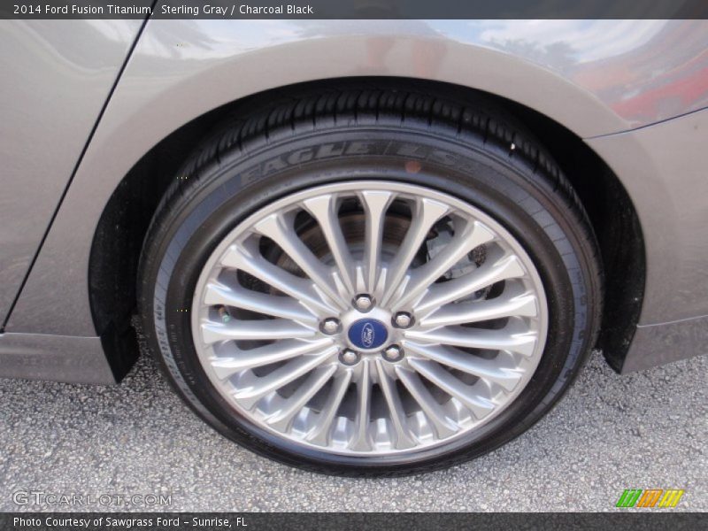 Sterling Gray / Charcoal Black 2014 Ford Fusion Titanium