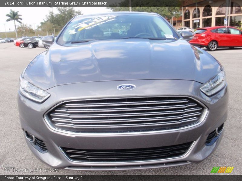 Sterling Gray / Charcoal Black 2014 Ford Fusion Titanium