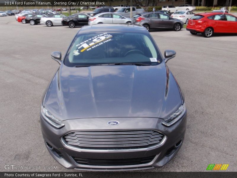 Sterling Gray / Charcoal Black 2014 Ford Fusion Titanium