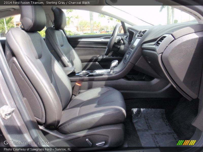 Sterling Gray / Charcoal Black 2014 Ford Fusion Titanium