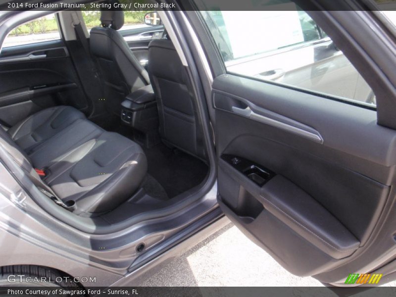 Sterling Gray / Charcoal Black 2014 Ford Fusion Titanium