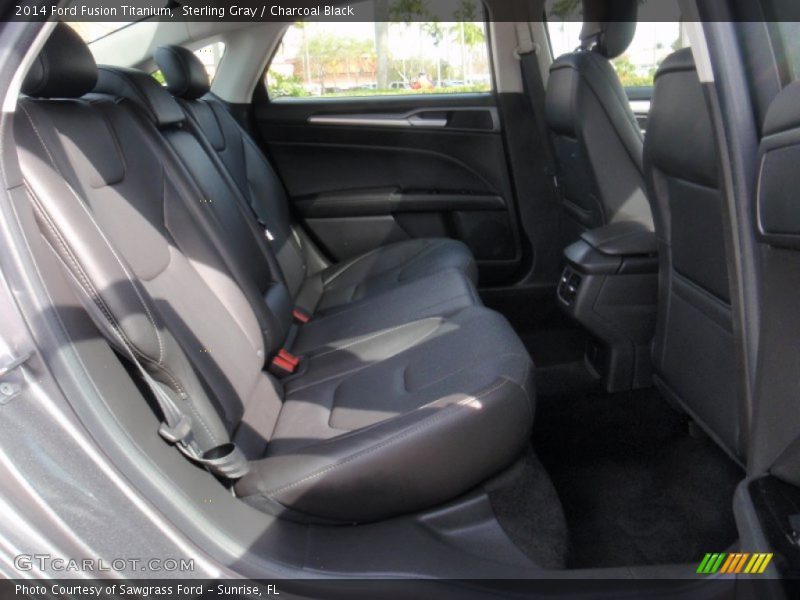 Sterling Gray / Charcoal Black 2014 Ford Fusion Titanium