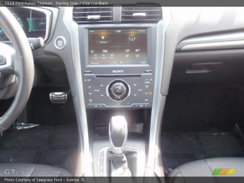 Sterling Gray / Charcoal Black 2014 Ford Fusion Titanium