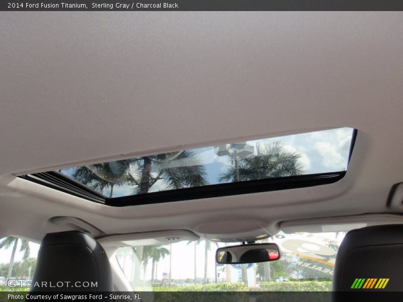 Sterling Gray / Charcoal Black 2014 Ford Fusion Titanium