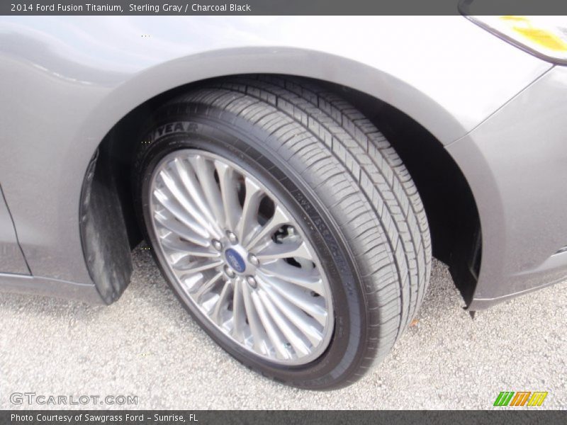Sterling Gray / Charcoal Black 2014 Ford Fusion Titanium