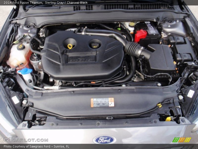Sterling Gray / Charcoal Black 2014 Ford Fusion Titanium