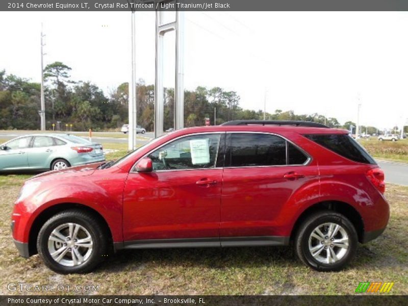 Crystal Red Tintcoat / Light Titanium/Jet Black 2014 Chevrolet Equinox LT