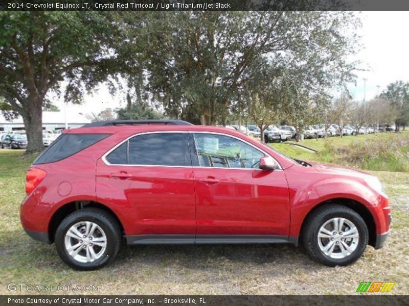 Crystal Red Tintcoat / Light Titanium/Jet Black 2014 Chevrolet Equinox LT