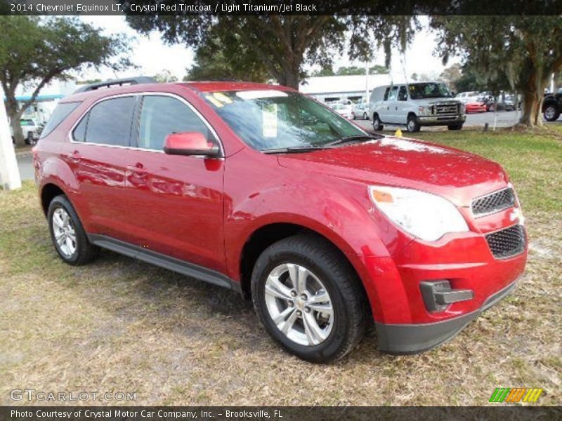Crystal Red Tintcoat / Light Titanium/Jet Black 2014 Chevrolet Equinox LT