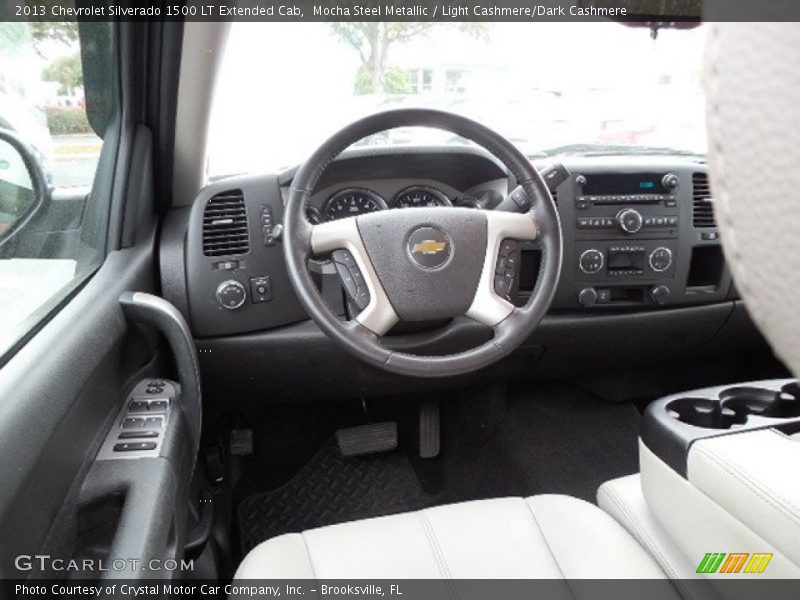 Mocha Steel Metallic / Light Cashmere/Dark Cashmere 2013 Chevrolet Silverado 1500 LT Extended Cab