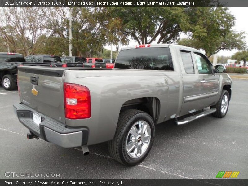 Mocha Steel Metallic / Light Cashmere/Dark Cashmere 2013 Chevrolet Silverado 1500 LT Extended Cab