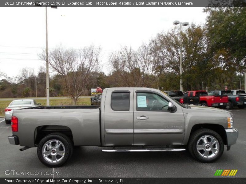 Mocha Steel Metallic / Light Cashmere/Dark Cashmere 2013 Chevrolet Silverado 1500 LT Extended Cab