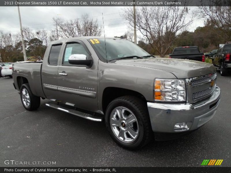 Mocha Steel Metallic / Light Cashmere/Dark Cashmere 2013 Chevrolet Silverado 1500 LT Extended Cab