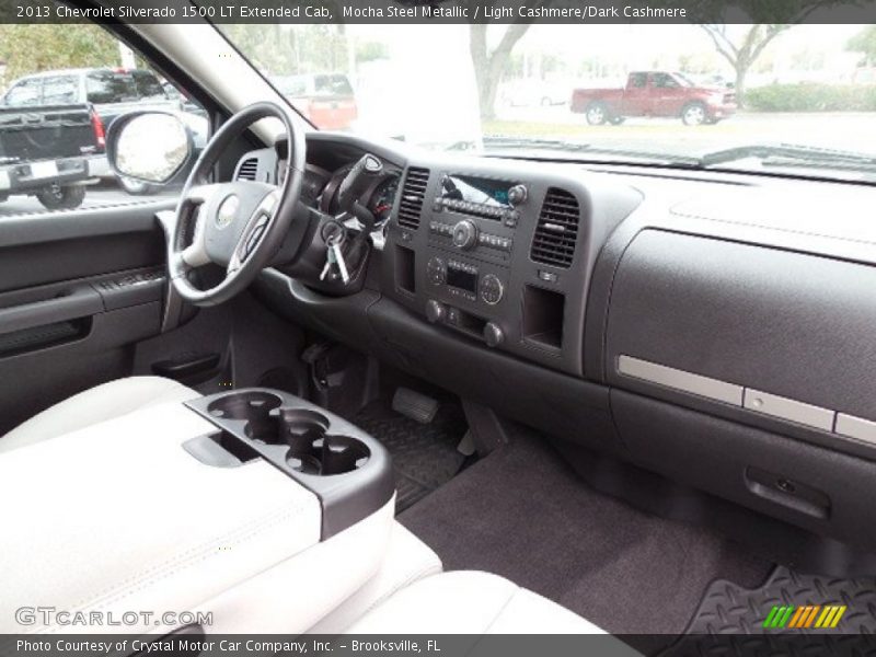 Mocha Steel Metallic / Light Cashmere/Dark Cashmere 2013 Chevrolet Silverado 1500 LT Extended Cab