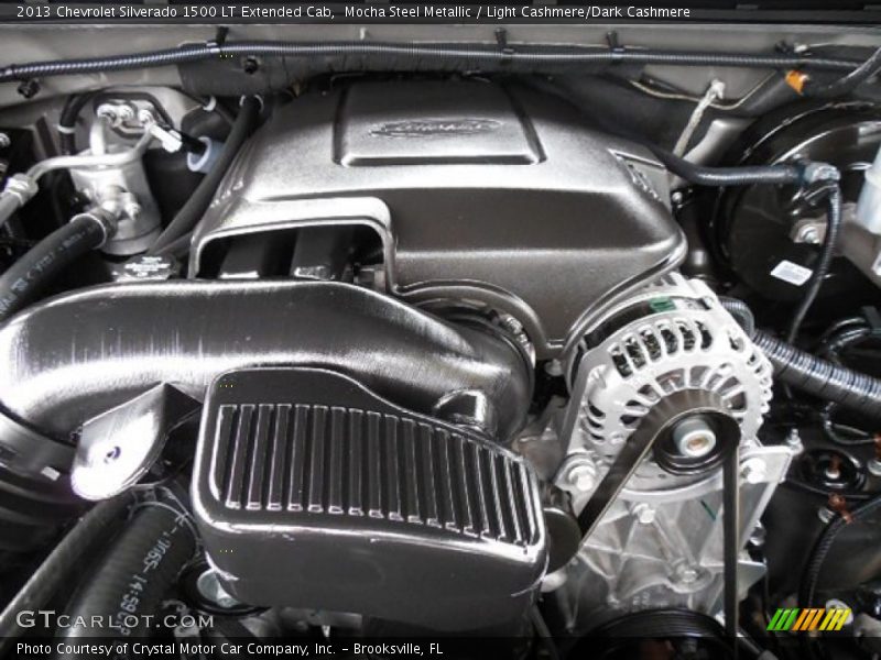 Mocha Steel Metallic / Light Cashmere/Dark Cashmere 2013 Chevrolet Silverado 1500 LT Extended Cab