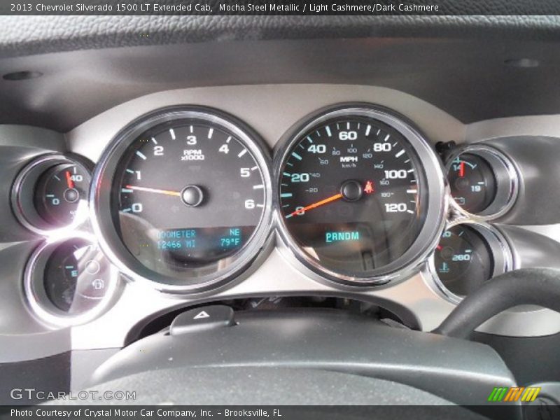 Mocha Steel Metallic / Light Cashmere/Dark Cashmere 2013 Chevrolet Silverado 1500 LT Extended Cab