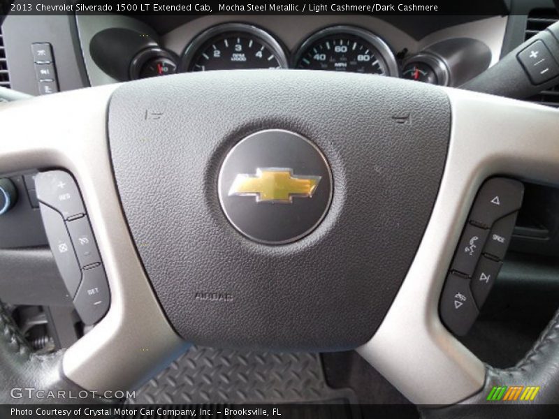 Mocha Steel Metallic / Light Cashmere/Dark Cashmere 2013 Chevrolet Silverado 1500 LT Extended Cab