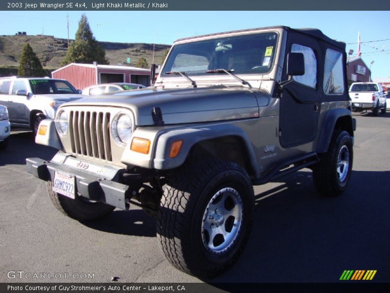 Light Khaki Metallic / Khaki 2003 Jeep Wrangler SE 4x4