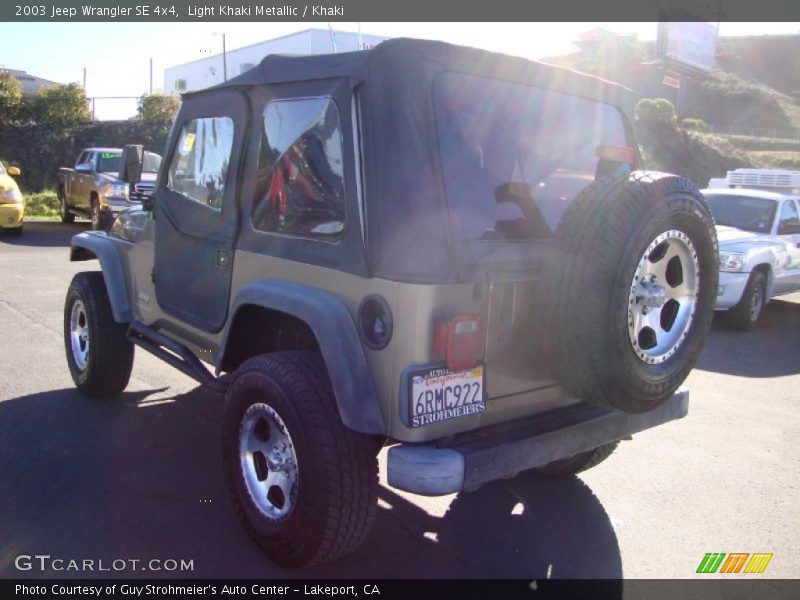 Light Khaki Metallic / Khaki 2003 Jeep Wrangler SE 4x4
