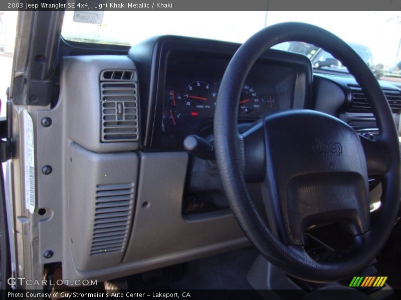 Light Khaki Metallic / Khaki 2003 Jeep Wrangler SE 4x4