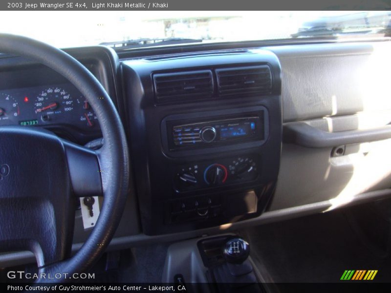 Light Khaki Metallic / Khaki 2003 Jeep Wrangler SE 4x4