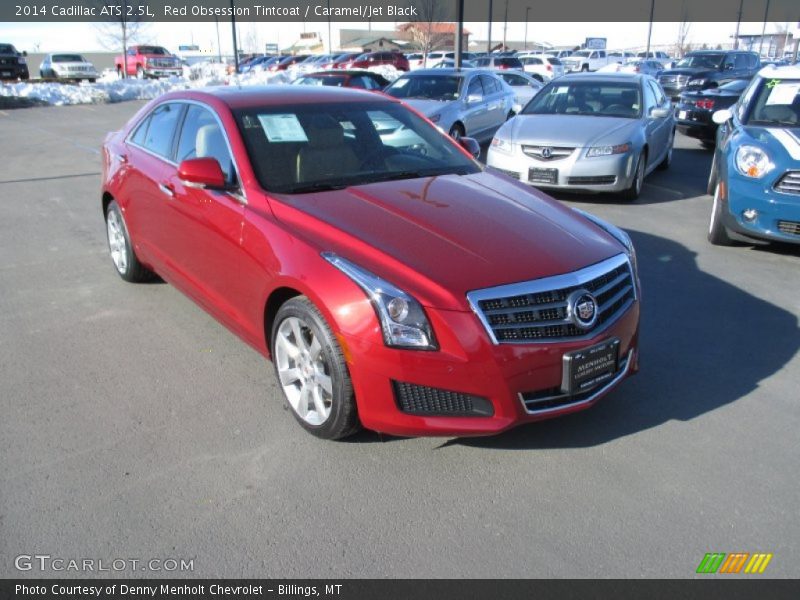 Red Obsession Tintcoat / Caramel/Jet Black 2014 Cadillac ATS 2.5L